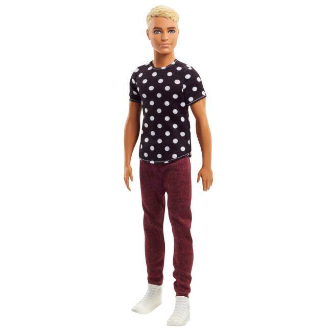 Куклы - Кукла Barbie Кен Модник Polka Dots Shirt and Maroon Pants (DWK44/FJF72)