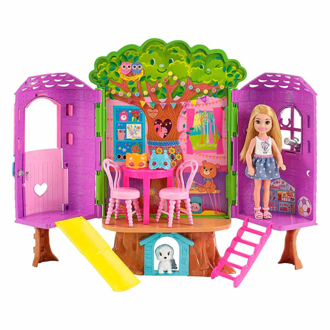 Ляльки - Набір Barbie Будиночок на дереві Челсі (FPF83)