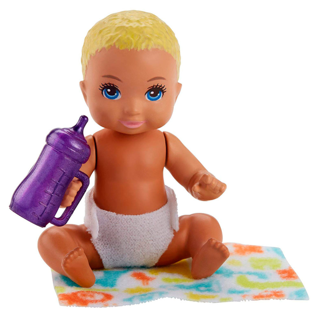 Пупсы - Младенцы Уход за малышами Barbie малыш в пеленках (FHY76/FHY80)