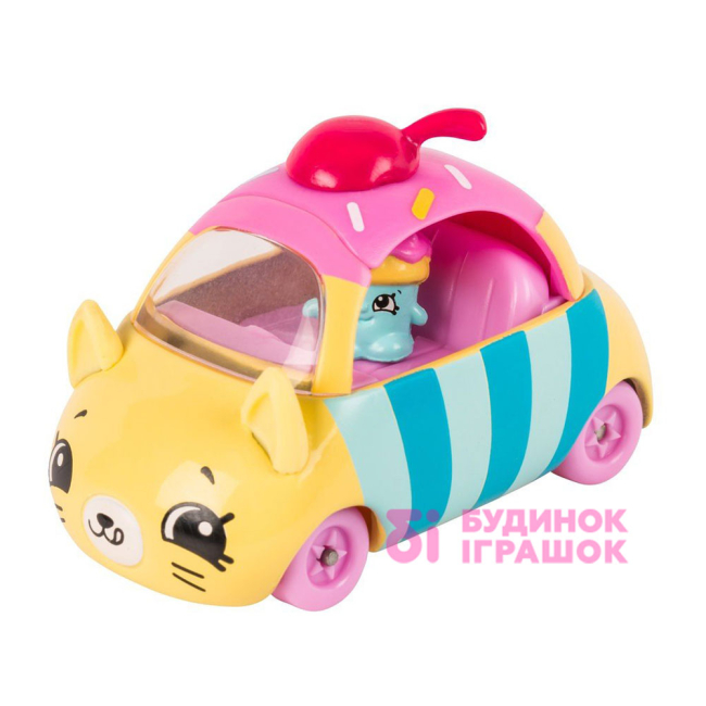 Машинки для малюків - Міні-машинка SHOPKINS CUTIE CARS S1 Стрімкий Кексик з міні-шопкінсом (56579)