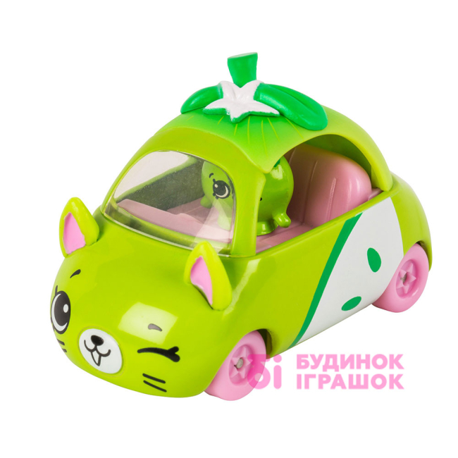 Машинки для малюків - Міні-машинка SHOPKINS CUTIE CARS S1 - Яблучко Врум з міні-шопкінсом (56582)