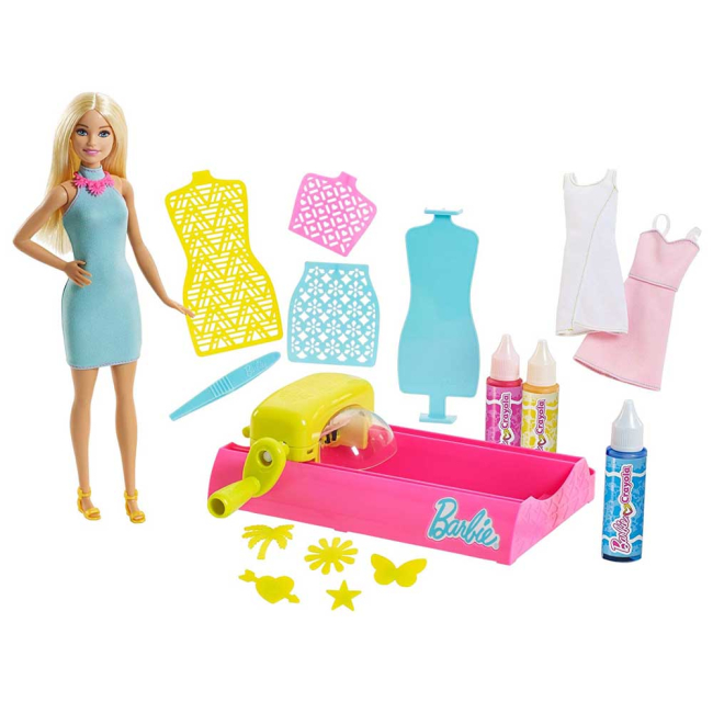 Ляльки - Набір Barbie Crayola Фабрика магічних кольорів (FPW10)