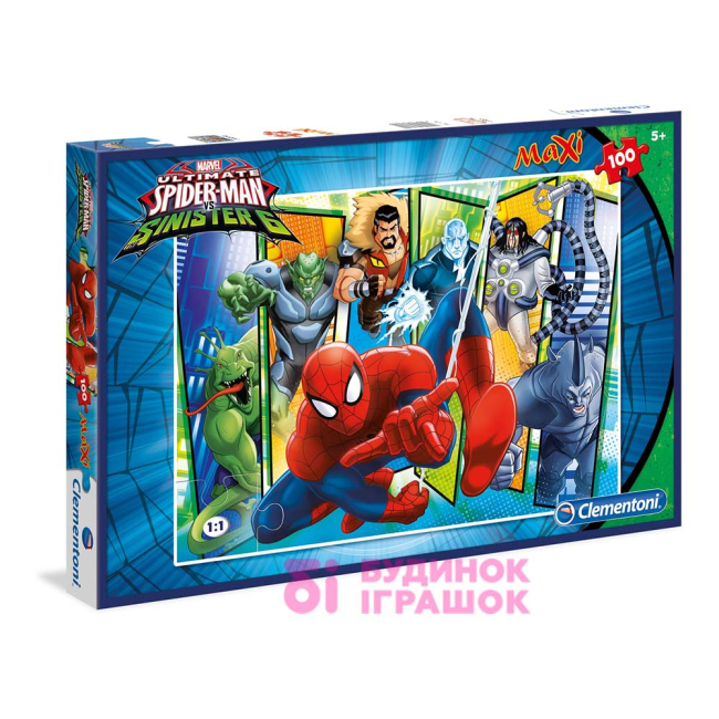 Пазлы - Пазлы Clementoni Spider-Man Sinister Six Maxi 100 элементов (07530)