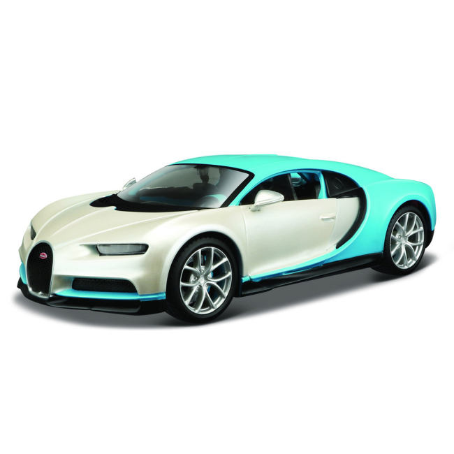 Транспорт і спецтехніка - Машинка іграшкова MAISTOBugatti Chiron масштаб 1:24 (32509 white/blue) 