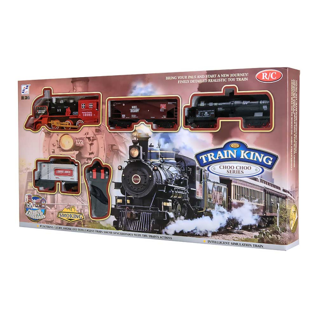 Залізниці та потяги - Іграшкова залізниця Shantou Jinxing Паровоз Кінг тип 2 із ефектами (138-5)