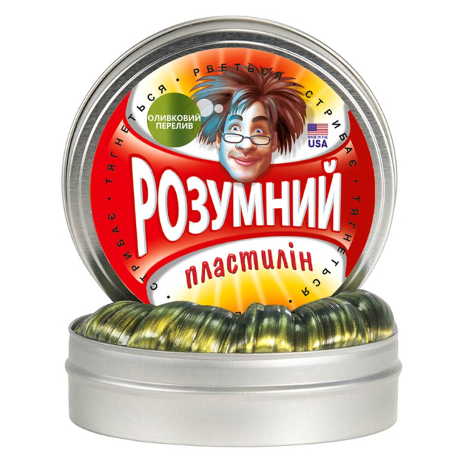 Антистрес іграшки - Розумний пластилін Thinking Putty Оливковий перелив (ti12003)