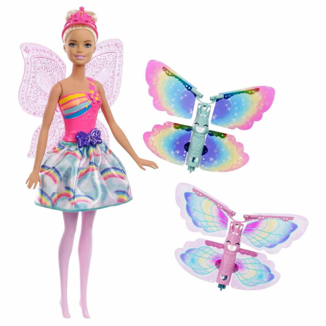 Ляльки - Лялька Barbie Фея Літаючі крильця (FRB08)