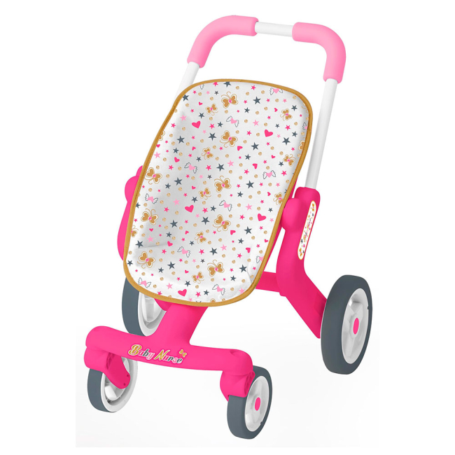 Транспорт і улюбленці - Коляска Smoby Baby Nurse для прогулянок з поворотними колесами (251223)