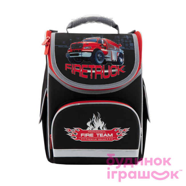 Рюкзаки и сумки - Рюкзак школьный Kite Firetruck каркасный (K18-501S-1)