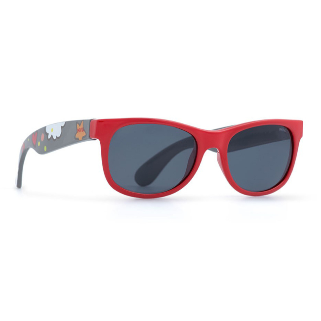 Солнцезащитные очки - Солнцезащитные очки INVU Красно-серые панто детские (K2402M)