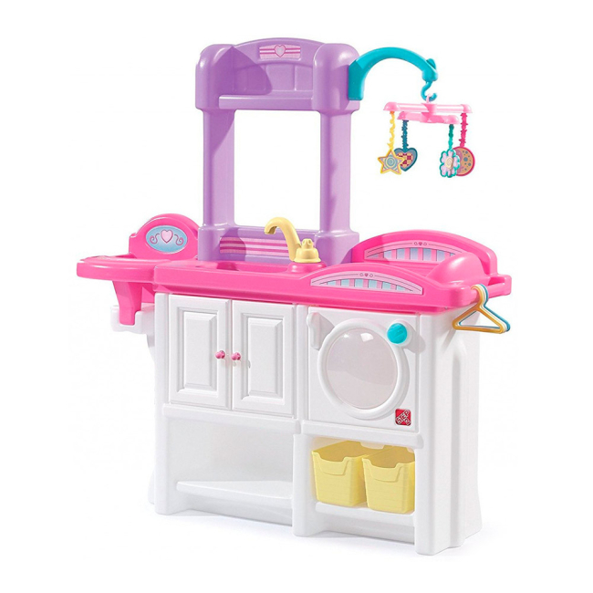 Меблі та будиночки - Іграшковий стіл для сповивання ляльок Step2 Love & care deluxe nursery 95х25х80 см (847100)