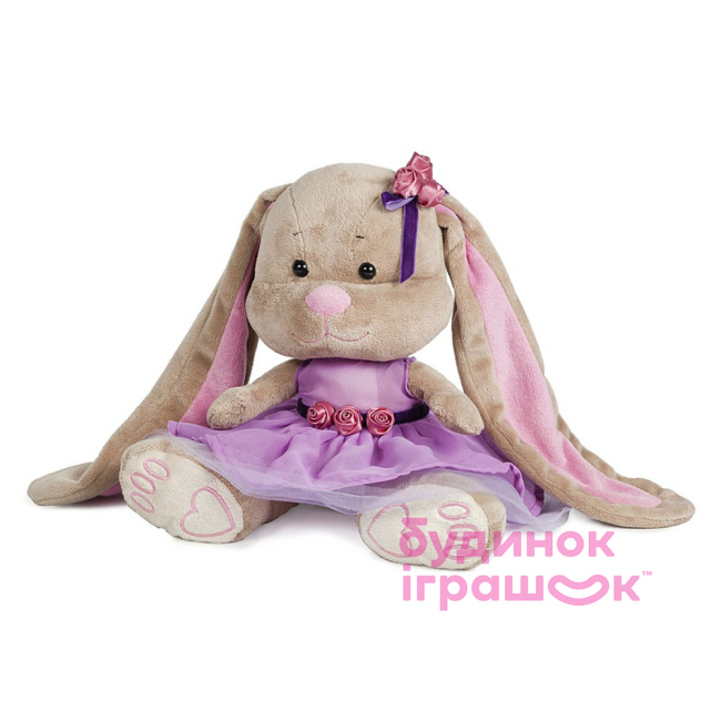 Мягкие животные - Мягкая игрушка Jack&Lin Зайка Лин в лиловом платье 25 см (JL-021-25)