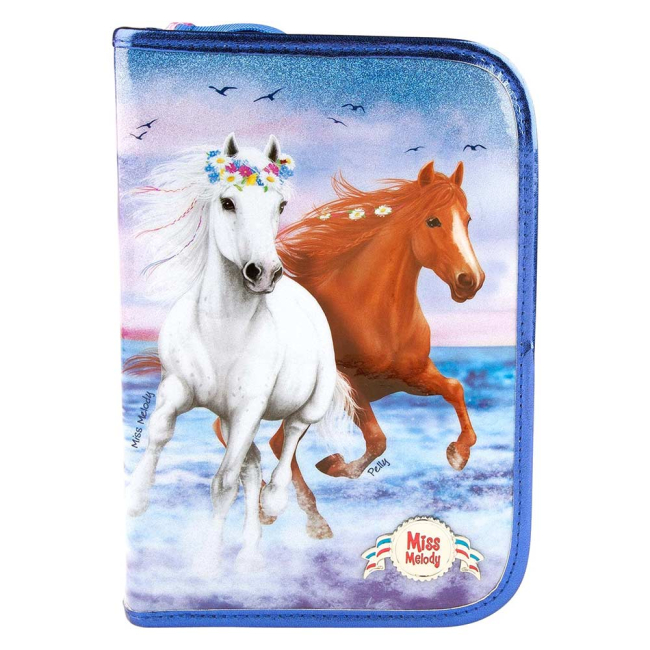 Пенали та гаманці - Пенал з наповненням Miss Melody синій (048597)