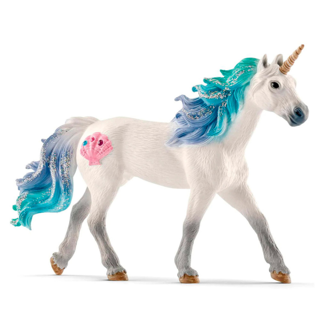Фигурки животных - Пластиковая фигурка Schleich Жеребец морского единорога 15,1 x 8 x 18 см (70571)