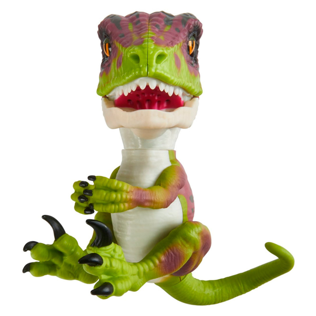Фігурки тварин - Інтерактивна іграшка Fingerlings Динозавр Стелс зелений 12 см (W3780/3782)