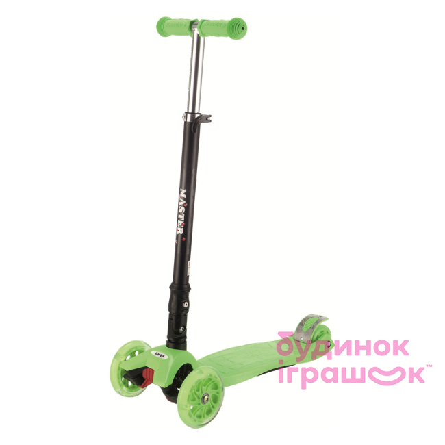 Самокаты - Самокат детский Bugs Master зеленый со складной ручкой (6905614651409)