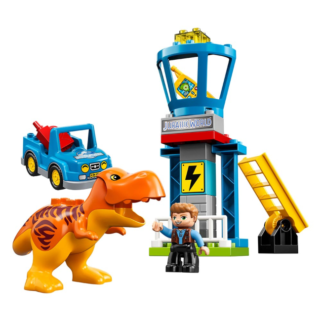 Конструктори LEGO - Конструктор LEGO Duplo Jurassic world Вежа тиранозавра (10880)