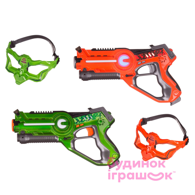 Лазерное оружие - Набор для лазертага UFT оранжевый/зеленый (uftlasertaggunrg)