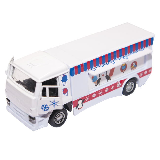Транспорт і спецтехніка - Машинка Технопарк Вантажівка з морозивом (SB-16-74-A-WB)