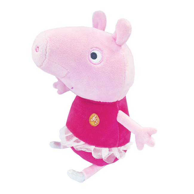 Персонажи мультфильмов - Мягкая игрушка Peppa Pig Пеппа балерина со звуком 30 см (30118)