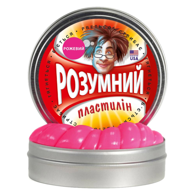Антистрес іграшки - Розумний пластилін Thinking Putty рожевий (ti15003s)