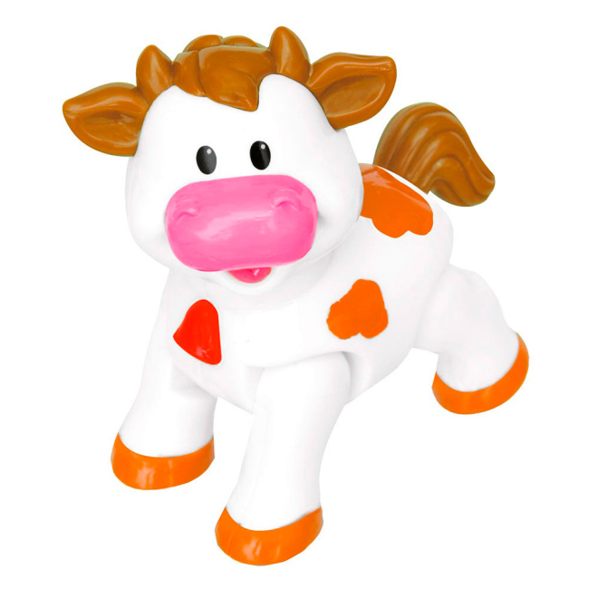 Фігурки тварин - Іграшка-корівка Kiddieland Домашні тварини інтерактивна (56960)