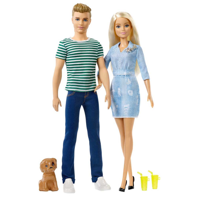 Ляльки - Ляльковий набір Barbie Family Барбі та Кен (FTB72)