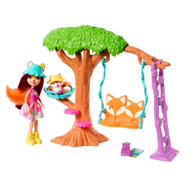Куклы - Набор Enchantimals Игровая площадка для Лисички Фелисити и Флика (FRH44/FRH45)