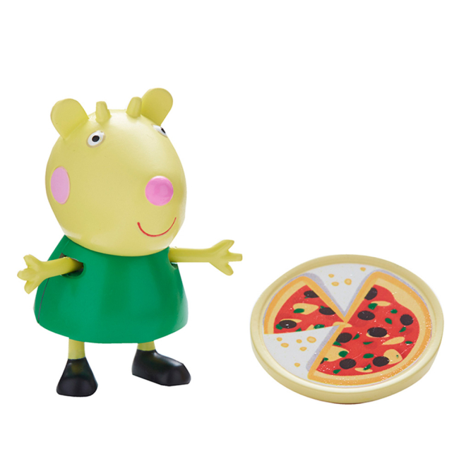 Фигурки персонажей - Фигурка Peppa Pig Когда я вырасту Габриэла с тарелочкой пиццы (06771-4)