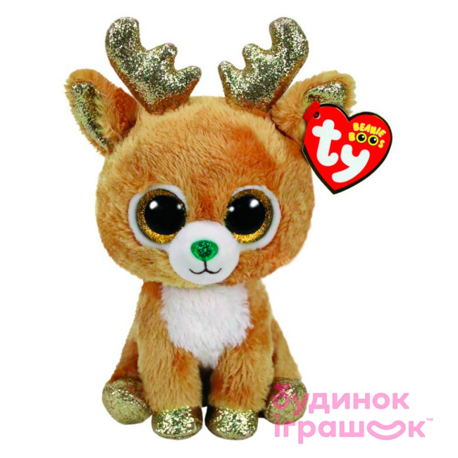 Мягкие животные - Мягкая игрушка TY Beanie Boos Оленёнок Glitzy (36220)