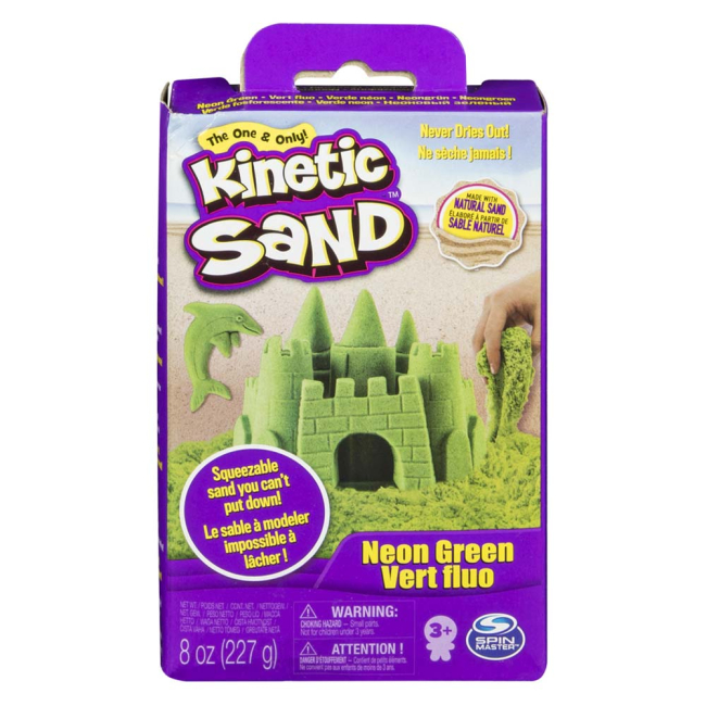 Антистрес іграшки - Кінетичний пісок Kinetic Sand Neon зелений (71423G)