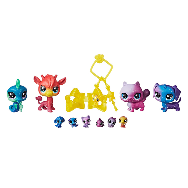 Фигурки персонажей - Игрушечный набор Littlest Pet Shop Маленький Зоомагазин Космическая коллекция (E2130)