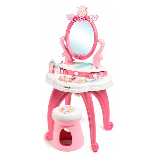 Дитячі меблі - Столик з дзеркалом Smoby Дісней Принцеса 2 в 1 (320222)