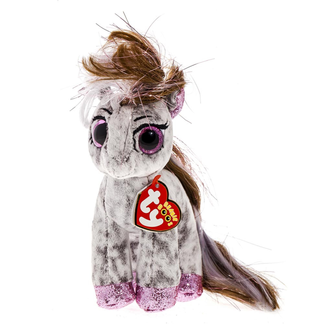 Мягкие животные - Мягкая игрушка TY Beanie Boo's Пятнистая пони Корица 15 см (36667)