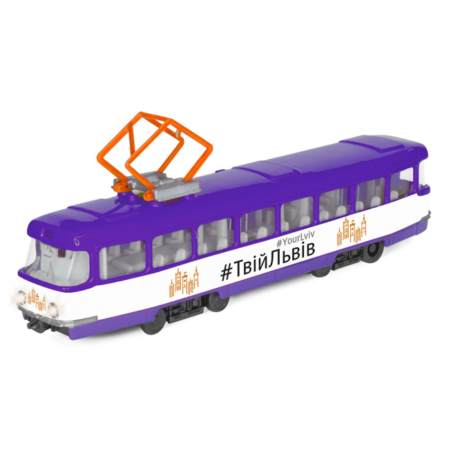 Транспорт и спецтехника - Модель Технопарк Городской трамвай Львов (SB-16-66WB-UL)