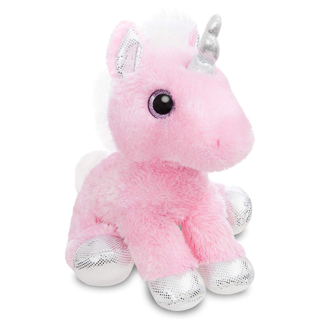 Мягкие животные - Мягкая игрушка Aurora Сияющие глаза Единорог розовый 30 см (161257C)