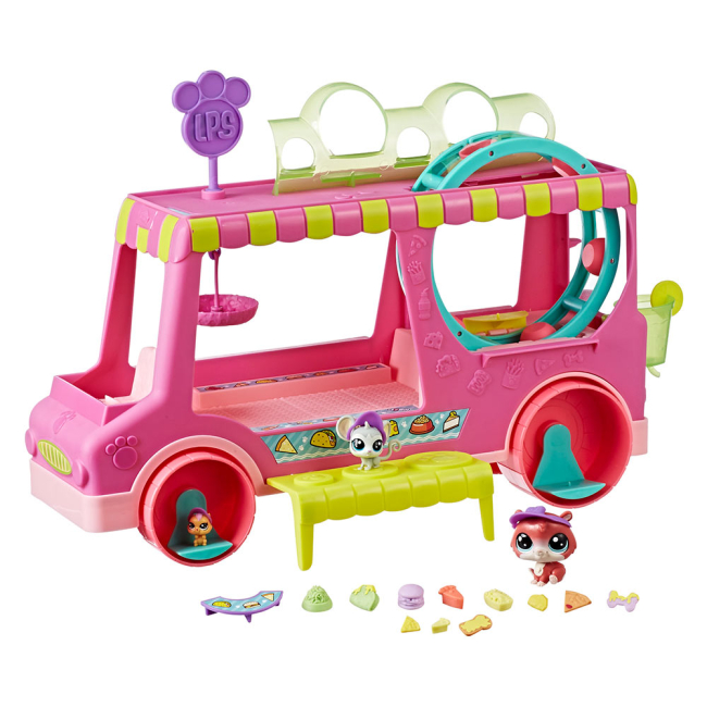 Фигурки персонажей - Набор игрушечный Littlest Pet Shop Машина сладостей (E1840)