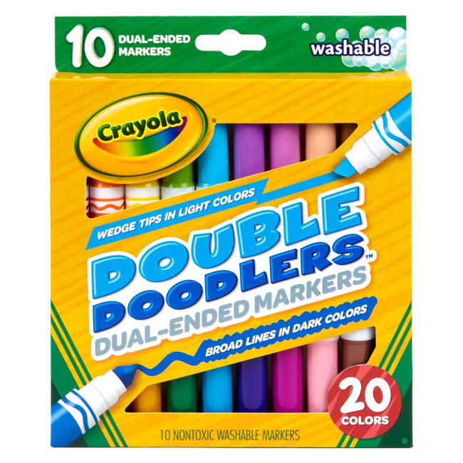 Канцтовари - Двосторонні фломастери Crayola 10 шт (58-8311)