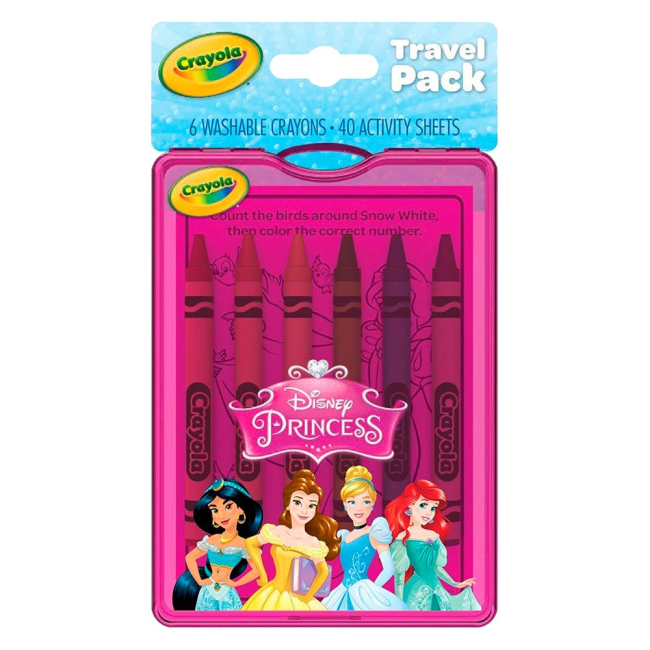 Товари для малювання - Набір для подорожей Crayola Принцеси (04-0438)