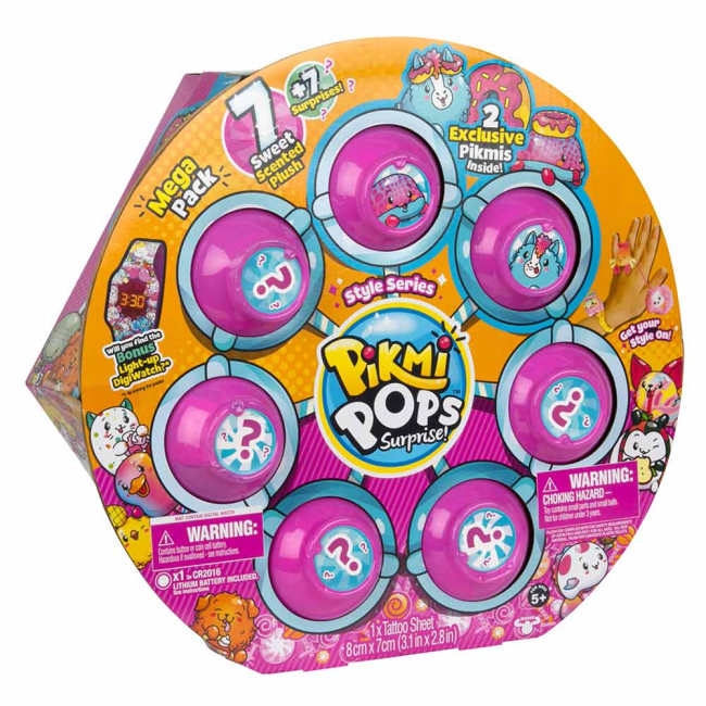 М'які тварини - М'яка іграшка-сюрприз Pikmi Pops Mega Pack з ароматом глазурованого пончика 29 см (75249 )