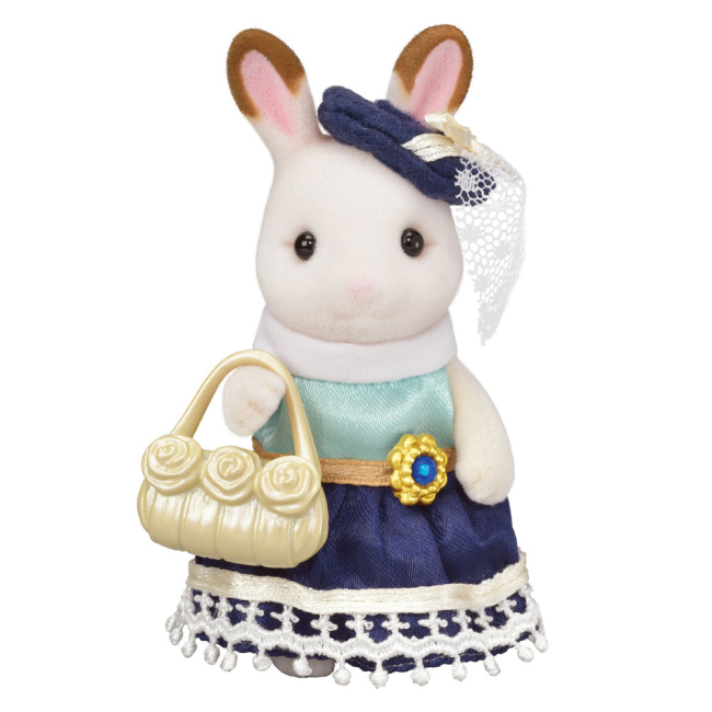 Фігурки тварин - Ігровий набір Sylvanian Families Шоколадний кролик-дівчинка (6002)