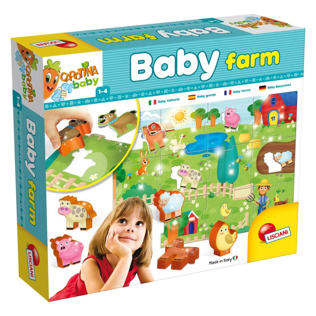Пазлы - Пазл Lisciani Baby FARM с фигурками животных (67848)