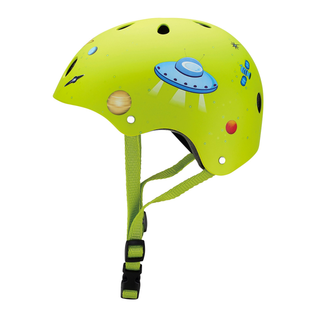 Защитное снаряжение - Шлем защитный Globber Ракета зелёный (500-005)