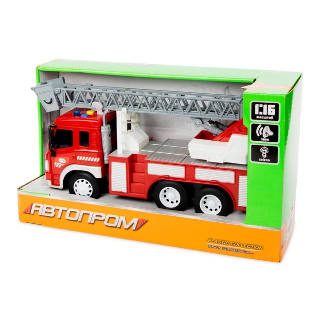 Транспорт і спецтехніка - Пожежна машина Автопром 1:16 (7672B)