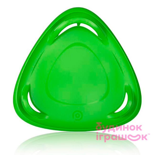 Санчата та аксесуари - Санки-тарілка для дорослих Plastkon Метеор 60 зелені (8595096938020)