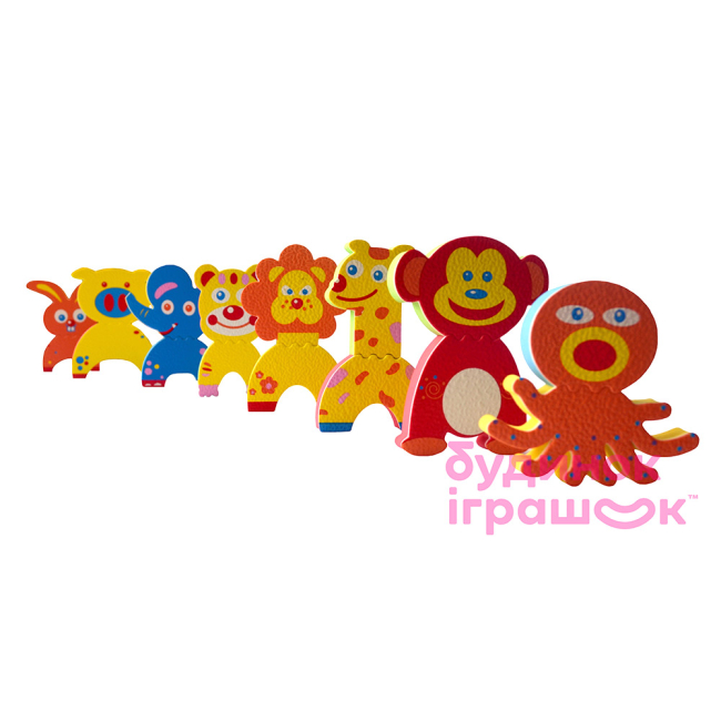 Игрушки для ванны - Аква-пазлы Baby Great Забавные животные 8 игрушек (GB-FM8A) (5002025)
