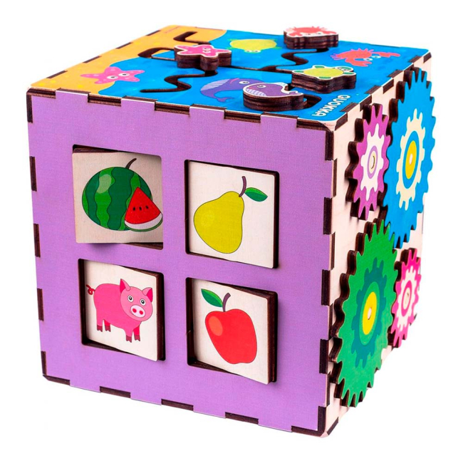 Розвивальні іграшки - Іграшка для розвитку Quokka Інтерактивний куб 20х20 (QUOKA002A)