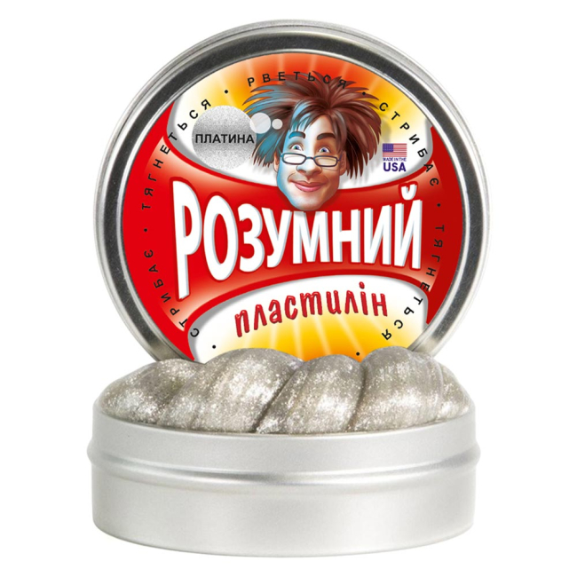 Антистрес іграшки - Розумний пластилін Thinking Putty Платина (ti22002)