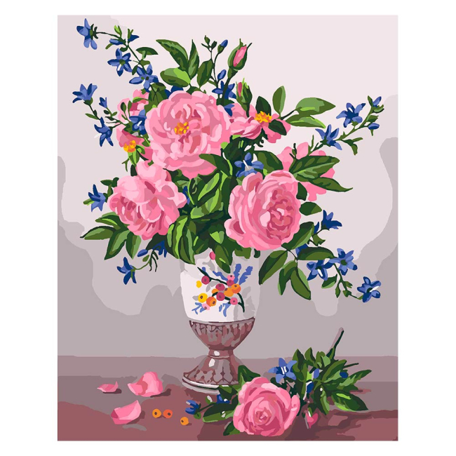 Товари для малювання - Набір для творчості Ідейка Букети Вишуканість троянд (КН3023)