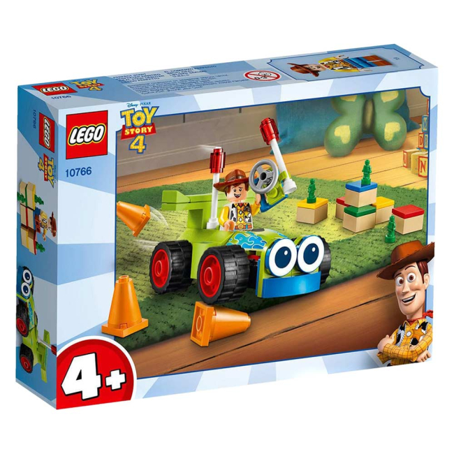 Конструкторы LEGO - Конструктор LEGO Juniors Toy Story 4 Вуди на машине (10766)